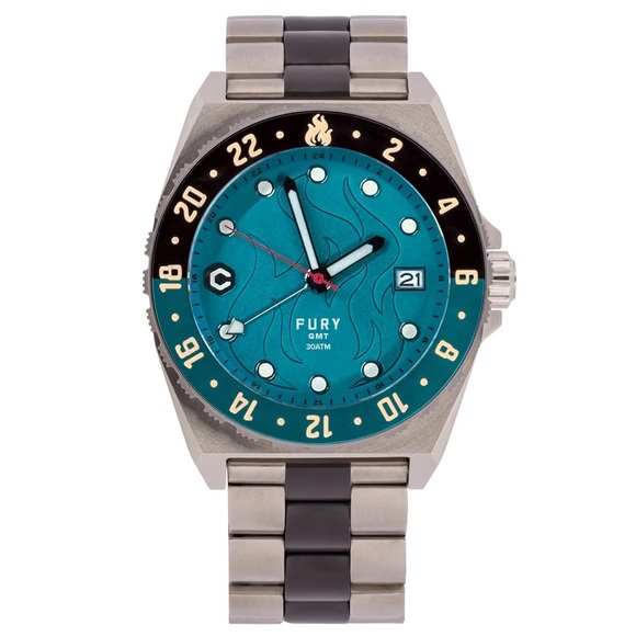 Core Timepieces | Titanium Fury GMT Green Machine Watch | Brand New - Picture 1 of 8